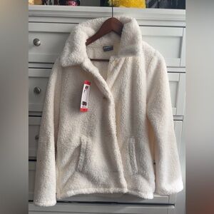 Women's Cream Sherpa Jacket